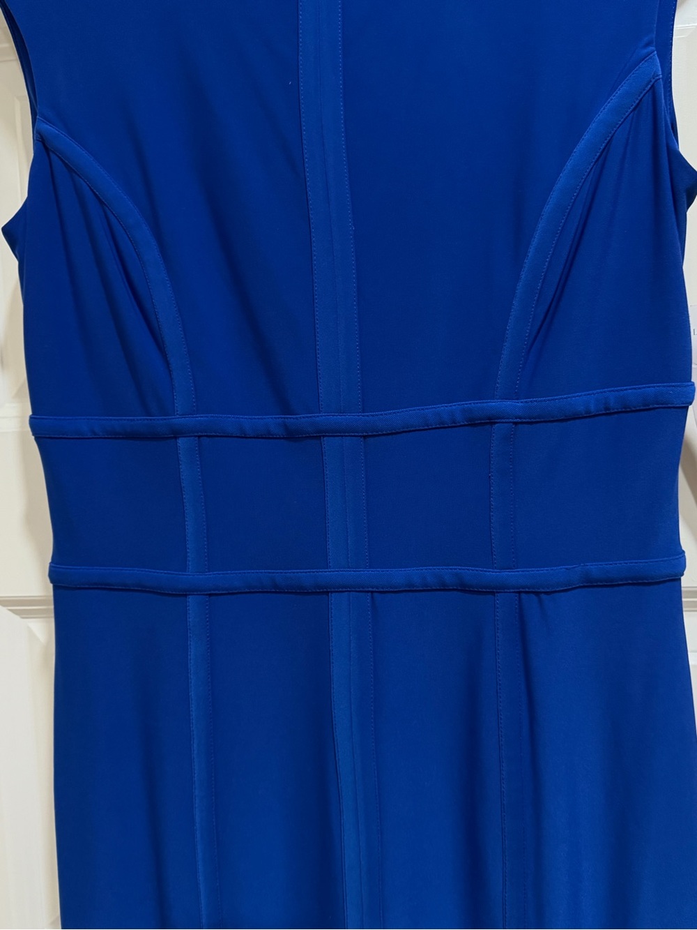 Lauren Ralph Lauren Cap-Sleeve Royal Blue Sheath Dress